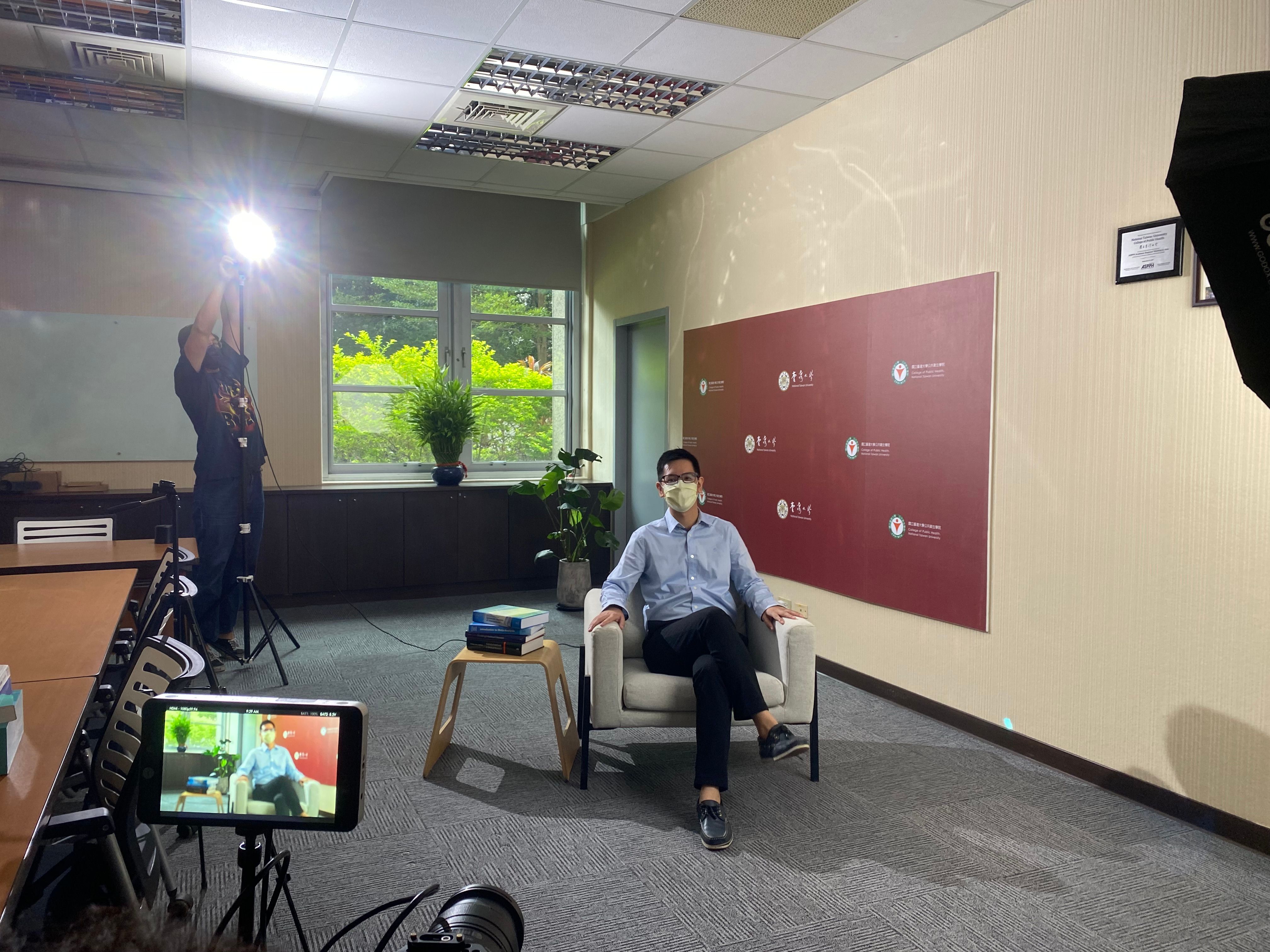 On-set filming